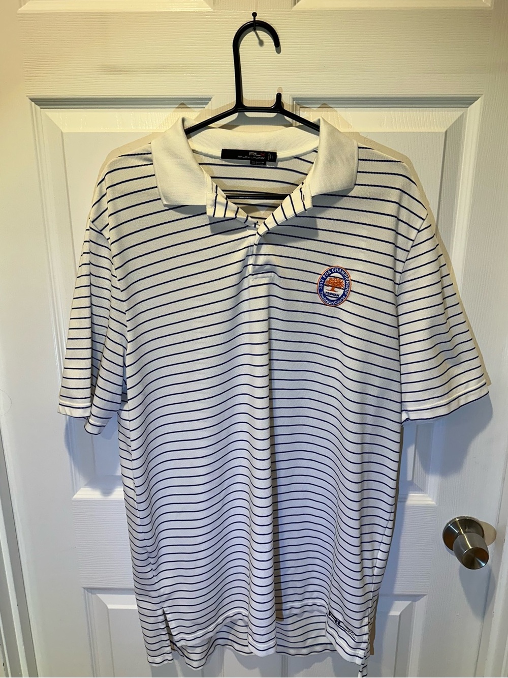 RLX Ralph Lauren 2012 PGA Championship Kiawah Island Golf Polo Shirt Men's L